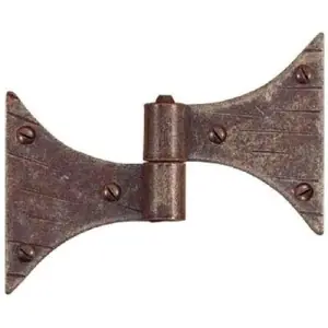 Consegna Rapida Cerniera UTENSIL LEGNO modello FE532 sinistro piana con spina diametro 8 per serramento in ferro ruggine