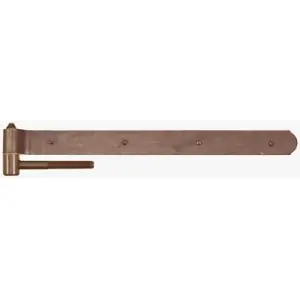 Bandella UTENSIL LEGNO modello FF039 dritta dimensioni 400x35 occhio centrato con cardine a vite perno sfilabile diametro 14 per serramento in ferro ruggine Prezzo Basso