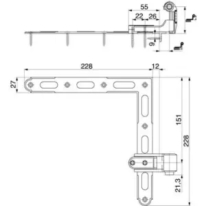 Consegna Rapida Bandella MAICO angolo monoblocco regolazione laterale con angolo d‘appoggio GO 45-70 CR 18 gr. 2 nero opaco