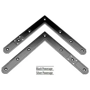 Squadro AGB 150mm superiore destro / inferiore sinistro per serramento in acciaio finitura nero Prezzo Di Fabbrica