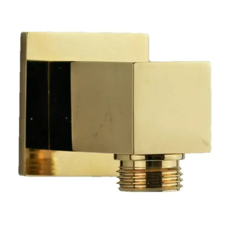 Vendita Finale Quadratische Wasseraufnahme in Goldfarbe Damast Simi 15476