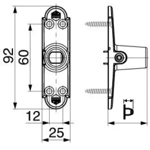 Mensola MAICO con molla di sicurezza SP 20mm L 25mm per cardine monoblocco L85 nero opaco Offerta Del Giorno