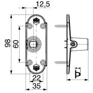 Mensola MAICO con molla di sicurezza SP 55mm L 35mm per cardine monoblocco L165 nero opaco Scelto Dai Clienti