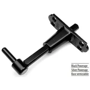 Ultime Pezzi Cardine AGB regolabile con mensola stretta grandezza 1 per serramento in acciaio finitura argento