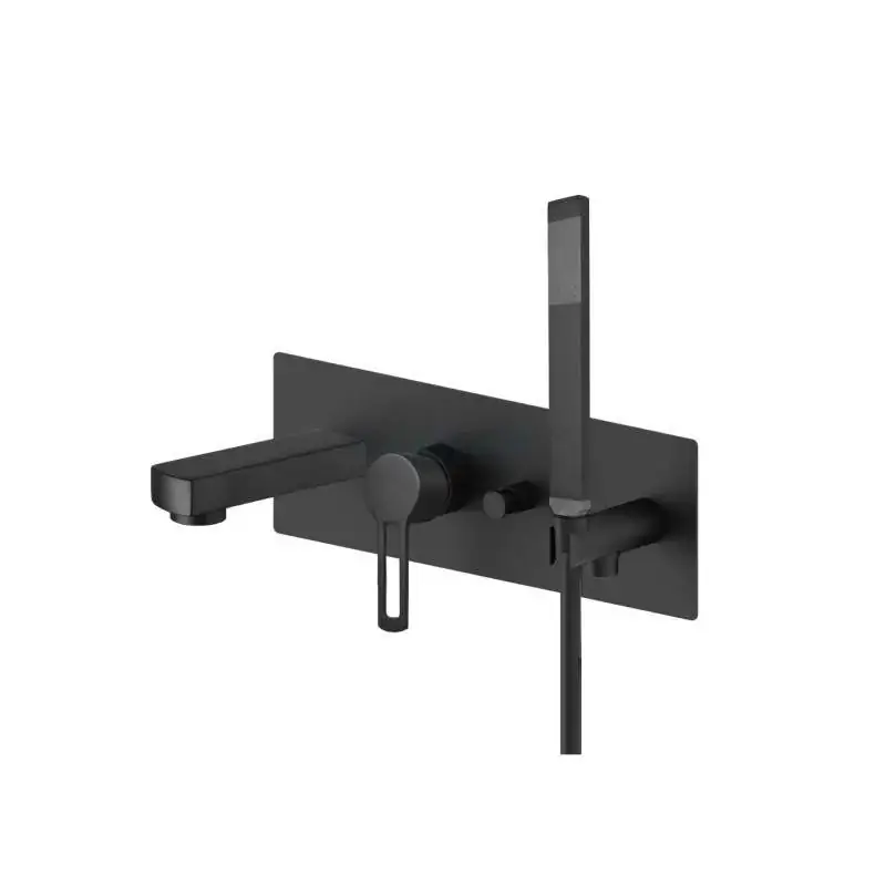 Mattschwarzer Einbau-Wannenmischer Paffoni Ringo RIN001NO Must-Have