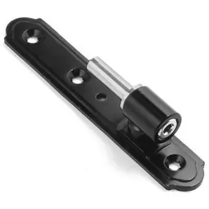 Cardine AGB fisso con piastra frontale 24mm regolabile in altezza grandezza 5 per serramento in acciaio finitura nero Consegna Rapida