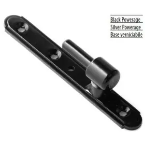 Offerta Lampo Cardine AGB fisso con piastra frontale 18mm grandezza 9 per serramento in acciaio finitura nero