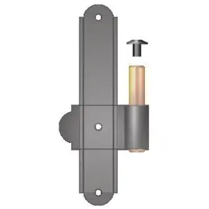 Offerta Limitata Cardine DIDIEFFE modello SMERALDA lama a filo destro 160mm con perno fisso diametro 12 per serramento in ferro zincato polveri poliesteri RAL9005