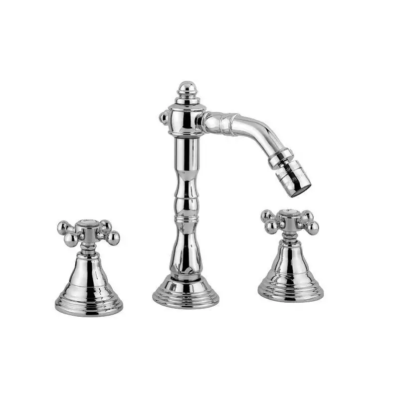 Offerta Bidetmischer mit verstellbarem Chrom-Gold-Auslauf Paffoni Belinda FBLV118CO