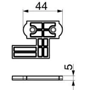 Spessore MAICO per griffa larghezza 44 robusta dx / sx 44xmm alto 5 mm S 5mm nero Compra Online