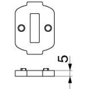 Spessore MAICO per guida asta spagnoletta 1-2 ante xmm alto 5 mm S 5mm nero Miglior Prezzo