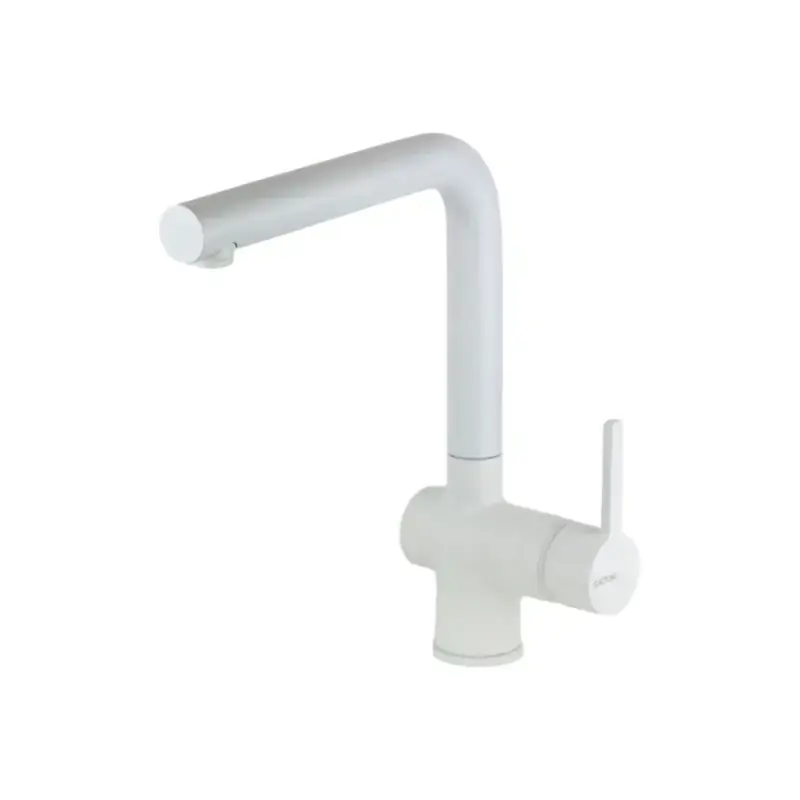 Miglior Prezzo Spültischmischer mit schwenkbarem Auslauf aus Mattweiß Messing Gattoni PC0420.BO