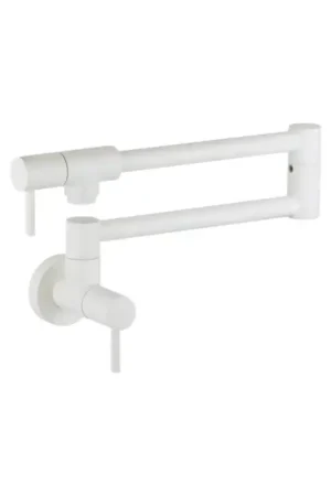 Più Venduto Mattweiß farbe Gelenk-Topffüllhahn Nice 290031BO