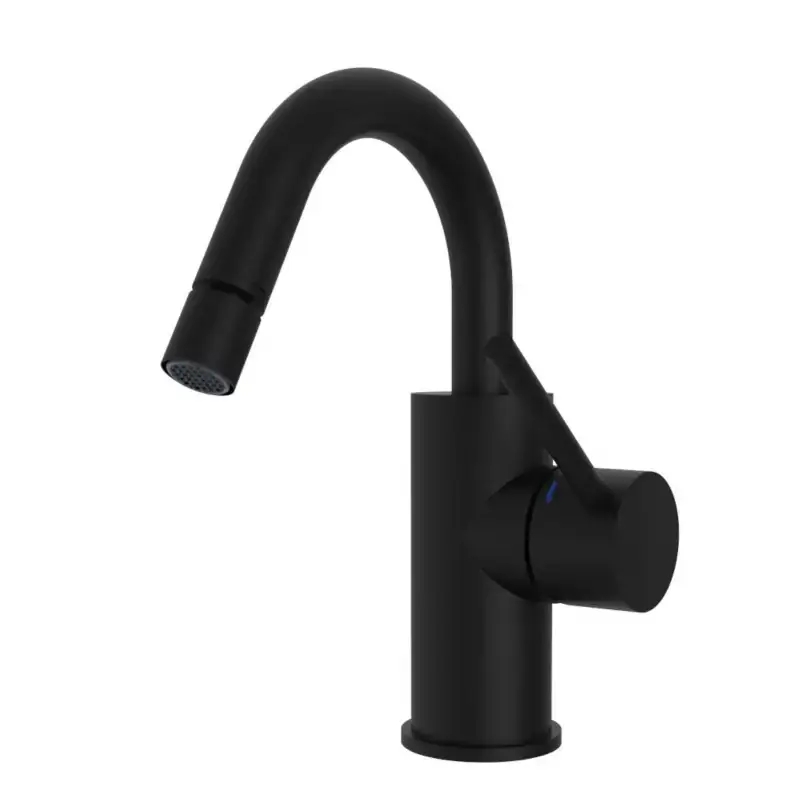 Offerta Speciale Bidetmischer mattschwarz mit schwenkbarem Auslauf Paffoni Light LIG138NO