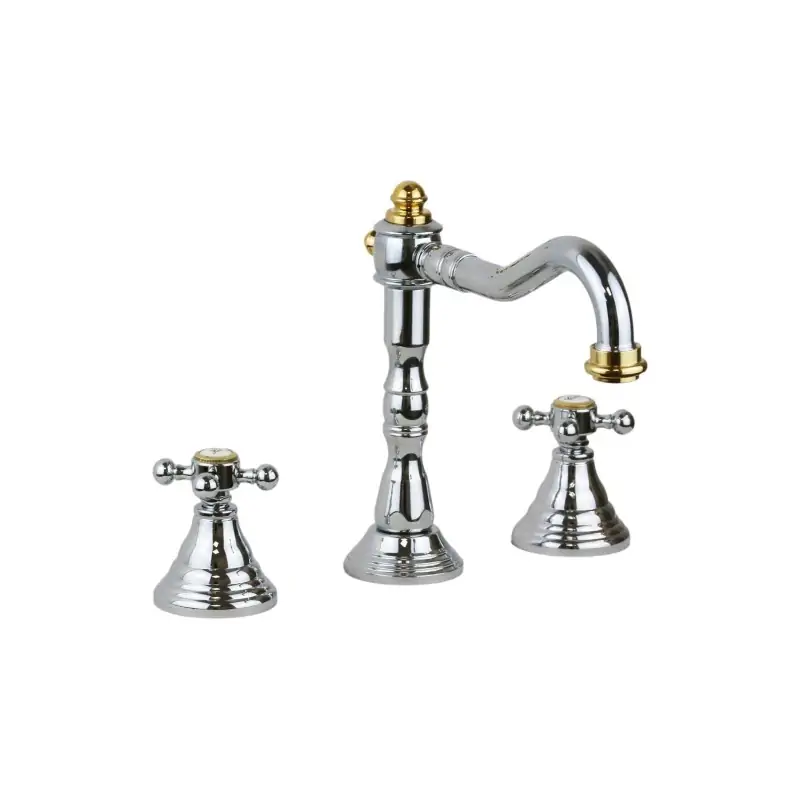 Spedito Oggi Chrom-Gold-Waschtischmischer mit verstellbarem Auslauf Paffoni Belinda FBLV055CO