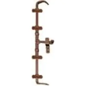 Popolare Torcetto UTENSIL LEGNO modello FF296 per serramento completa di accessori e perni in ferro ruggine
