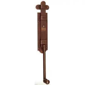 Spedito Oggi Catenaccio UTENSIL LEGNO modello FM035 verticale dimensioni 45x300 per serramento in ferro ruggine