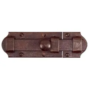 Catenaccio UTENSIL LEGNO modello FM060 trasversale dimensioni 45x150 per serramento in ferro ruggine Esclusivo