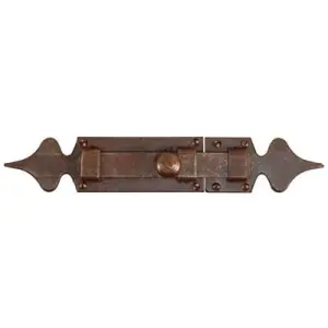 Offerta Limitata Catenaccio UTENSIL LEGNO modello FM068 trasversale dimensioni 45x250 per serramento in ferro ruggine