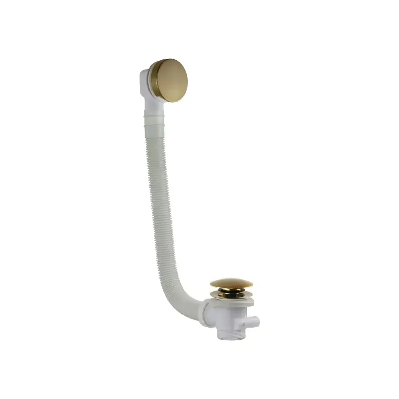 Universelle Ablaufsäule aus Farbe gebürstetes Gold für Badewannen Vicario 1011/120.17 Spedizione Espresso