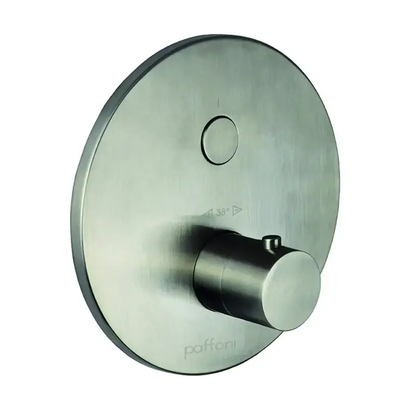 Offerta Del Giorno Externes Einbau-Thermostat-Duschset mit 1 Funktion in der Farbe gebürsteter Stahl Paffoni Compact Box CPT013ST