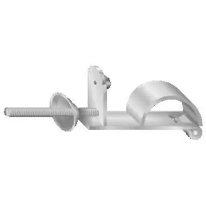 Miglior Prezzo Fermapersiana DIDIEFFE modello SMERALDA arco fisso anta singola con vite lunghezza 55mm e diametro 10 per serramento in acciaio inox naturale