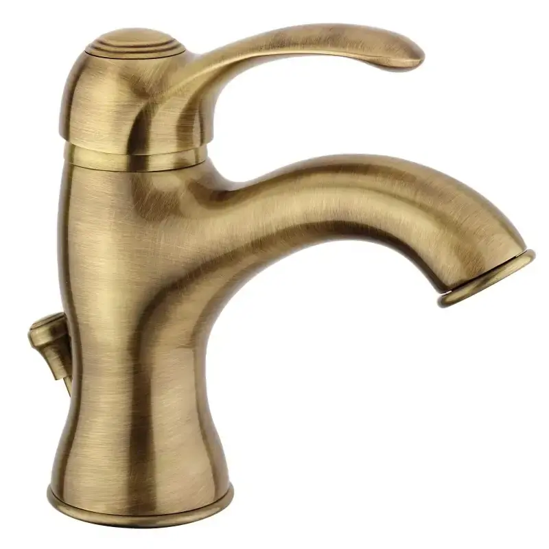 Ultime Pezzi Bronzefarbener Waschtischmischer mit 1"1/4 Ablaufgarnitur Paffoni Flavia FA075BR