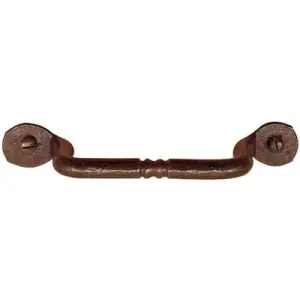 Maniglietta UTENSIL LEGNO modello FM302 dimensioni 120 diametro 8 per mobile in ferro ruggine Promo Stagionale