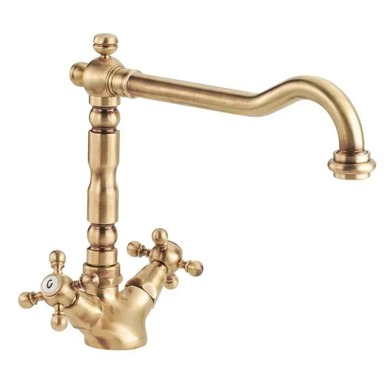 Bronzefarbener Küchenspülenhahn mit schwenkbarem Auslauf Porta&Bini Old Fashion 62570BR Acquista Ora