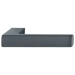 Reso Gratuito Maniglia impugnatura HOPPE modello TOULON per porta interna spessore 40-50 su rosetta mini in alluminio nero opaco