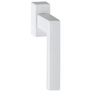 Martellina dk HOPPE modello TOULON per serramento con rosetta con quadro variabile in alluminio bianco traffico Spedizione Espresso