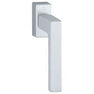 Must-Have Martellina dk HOPPE modello TOULON per serramento con rosetta con quadro variabile in alluminio argento