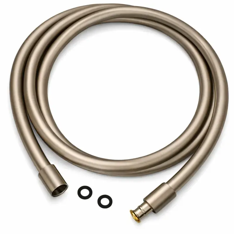 Economico Flexibel aus PVC in Nickel-Phosphor-Farbe, 150 cm Pollini Acqua Design FLE150NF