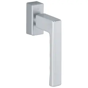 Martellina dk secuforte HOPPE modello TOULON per serramento con rosetta con quadro variabile scatto 45? in alluminio argento Ultime Pezzi
