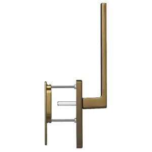 Maniglione alzante scorrevole singolo HOPPE modello AUSTIN per serramento su placca e maniglia incasso in alluminio bronzo medio opaco Pagamento Sicuro