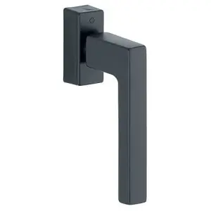 Martellina dk HOPPE modello AUSTIN per serramento con rosetta con quadro variabile in alluminio nero opaco Offerta Del Giorno