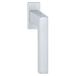 Martellina dk HOPPE modello AUSTIN per serramento con rosetta bassa con quadro 43 in alluminio argento Soddisfatti O Rimborsati