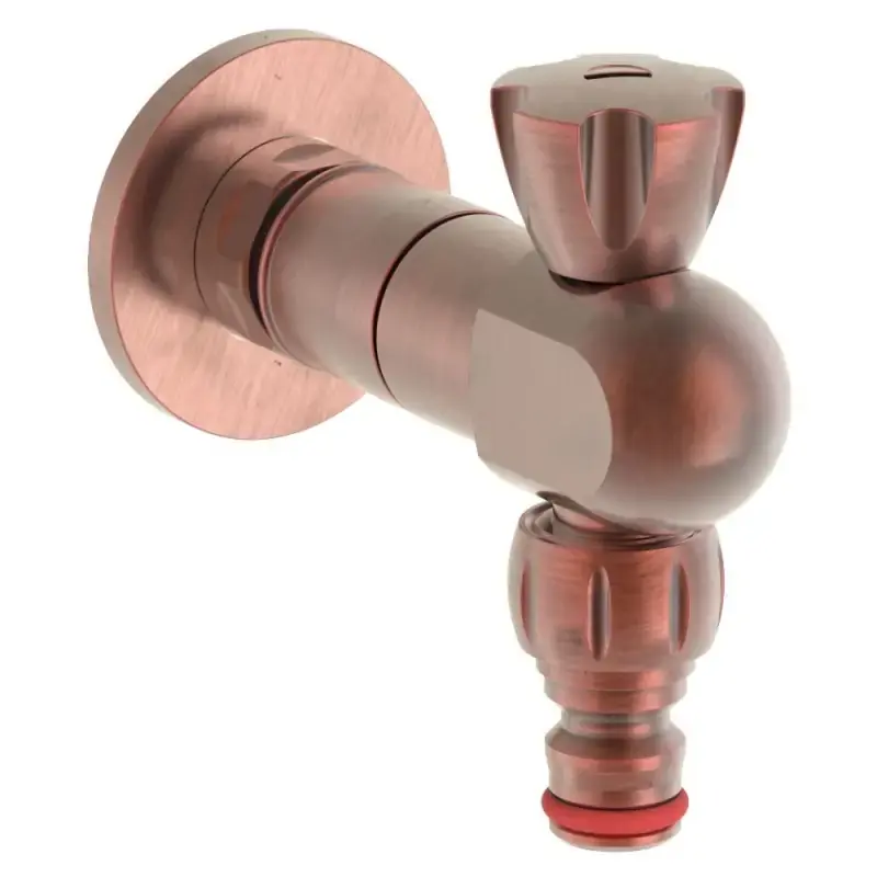 Schnellmontage-Gartenhahn INGENIUS aus Messing Kupfer gebürstet-Finish mit 1/2" Frostschutzfunktion IG450GB Acquista Ora