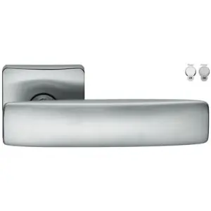 Maniglia COLOMBO modello BOLD per porta interna su rosetta e bocchetta con foro normale in ottone cromat Offerta Limitata
