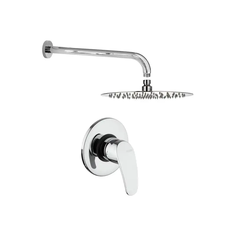 Duschmischer-Set mit Duschkopf und rundem Modellarm Piralla Ofelia KITOFELIA1CR Pagamento Sicuro