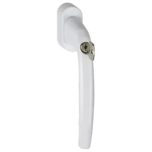 Martellina dk con chiave alzante scorrevole HOPPE modello ATLANTA per serramento con rosetta con quadro variabile in alluminio bianco traffico Ordina Subito