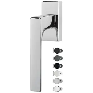 Promozione Esclusiva Martellina dk COLOMBO modello ROBOCINQUE S per serramento con rosetta senza quadro in ottone neromat