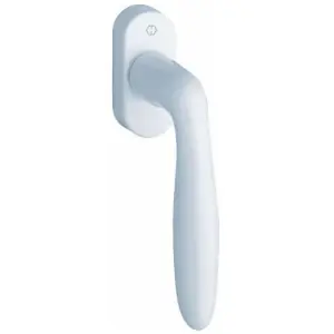 Prezzo Ridotto Martellina dk HOPPE modello VERONA per serramento con rosetta con quadro 35 in alluminio bianco