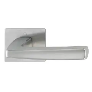 Offerta Limitata Maniglia impugnatura HOPPE modello ACAPULCO per porta interna spessore 35-45 su rosetta bassa in ottone nichel satinato e acciaio inox satinato