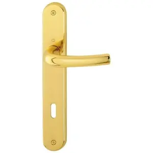 Offerta Del Giorno Maniglia HOPPE modello TOKYO per porta interna su placca con foro normale in ottone lucido