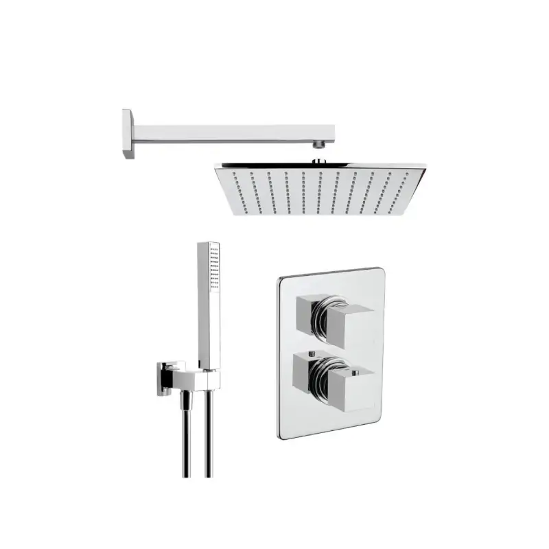 Komplettes quadratisches Duschset mit Duschkopf 300x300 Mamoli Mendini KITMENDINI11 Offerta Limitata