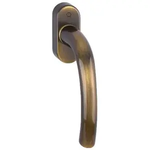 Miglior Prezzo Martellina dk HOPPE modello TOKYO per serramento con rosetta con quadro 45 in ottone bronzato