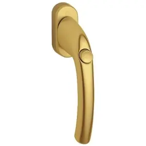 Acquista Ora Martellina dk con pulsante HOPPE modello TOKYO per serramento con rosetta con quadro 45 in alluminio oro