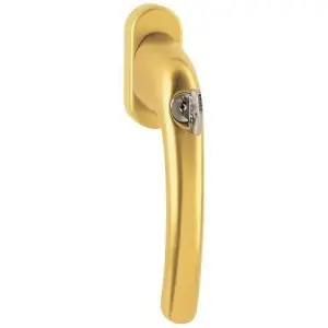 Martellina dk con chiave HOPPE modello TOKYO per serramento con rosetta con quadro 45 in alluminio oro Promozione