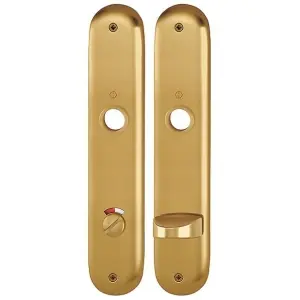 Placche HOPPE modello 273P per porta interna con nottolino wc e indicatore libero/occupato in alluminio bronzo Must-Have